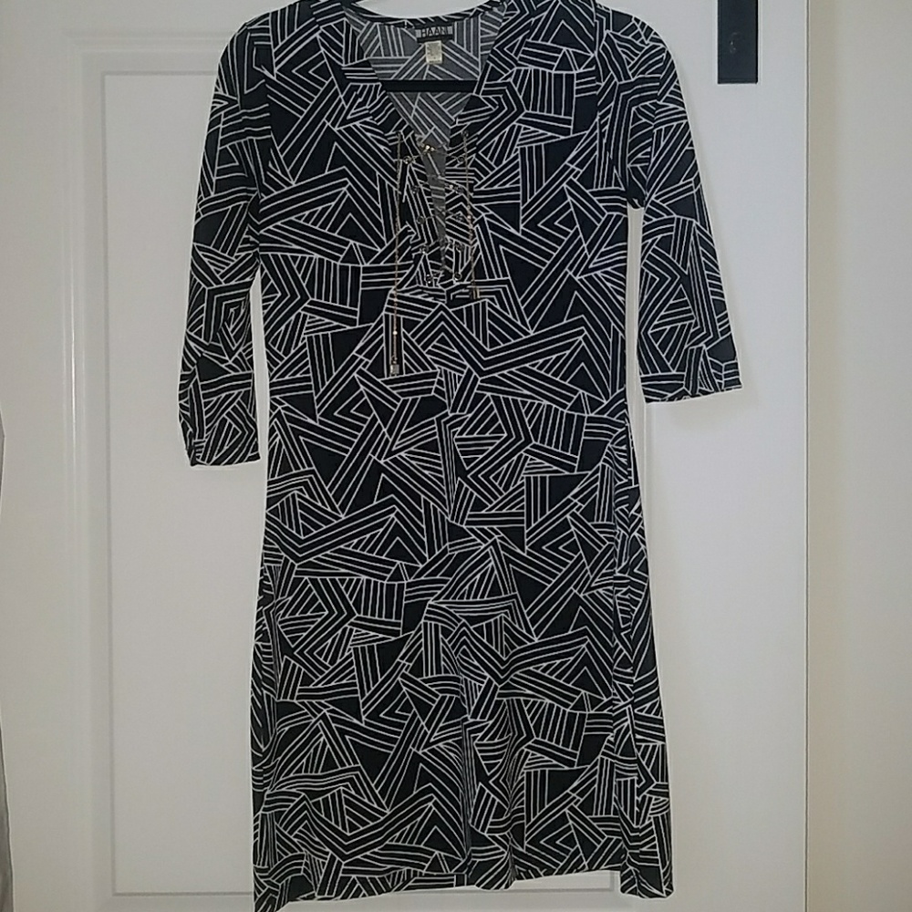 Black and white dress